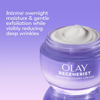 Olay Night Cream for Face, Anti-Aging Face Moisturizer for Women - Fragrance-Free Skin Care, Anti-Wrinkle, Exfoliate, Smooths Texture - Triple Collagen Cream, Niacinamide, Pro-Vitamin B5, 1.7Oz