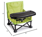 Buy now Summer by Bright Starts Pop 'N Sit Portable Booster Chair, Floor Seat, Indoor/Outdoor Use, Compact Fold, Green, 6 Mos - 3 Yrs at indiglob india