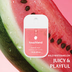 Buy now Touchland Hydrating Hand Sanitizer Spray, JUICY Trio Set (Watermelon, Peach, Berry), 1 FL. OZ. Travel Size Power Mist Sprays (Set of 3) at indiglob india