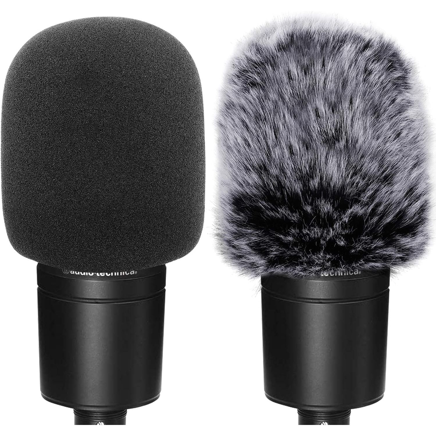 Buy now ChromLives Windscreen Microphone Wind Muff, Foam Wind Screen Wind Cover Compatible with Zoom H5 H6 Portable Handy Recorder Furry & Foam 2Pack AT2020 Windscreen at indiglob india