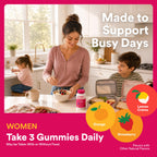 SmartyPants Women's Multivitamin Gummies, Omega 3 (DHA/EPA), Methylfolate, CoQ10, Vitamin D3, C, Vitamin B12, B6, A, K & Zinc, Inositol, Gluten Free, 120 Count (40 Day Supply)