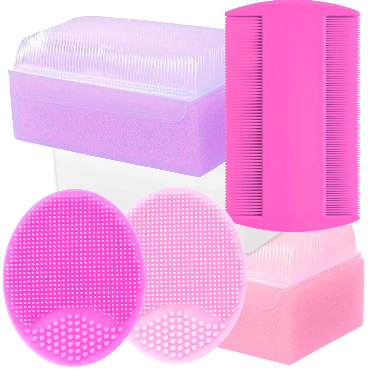 Cradle Cap Brush for Babies - Cradle Cap Treatment 6-Pack Baby Bath Sponges