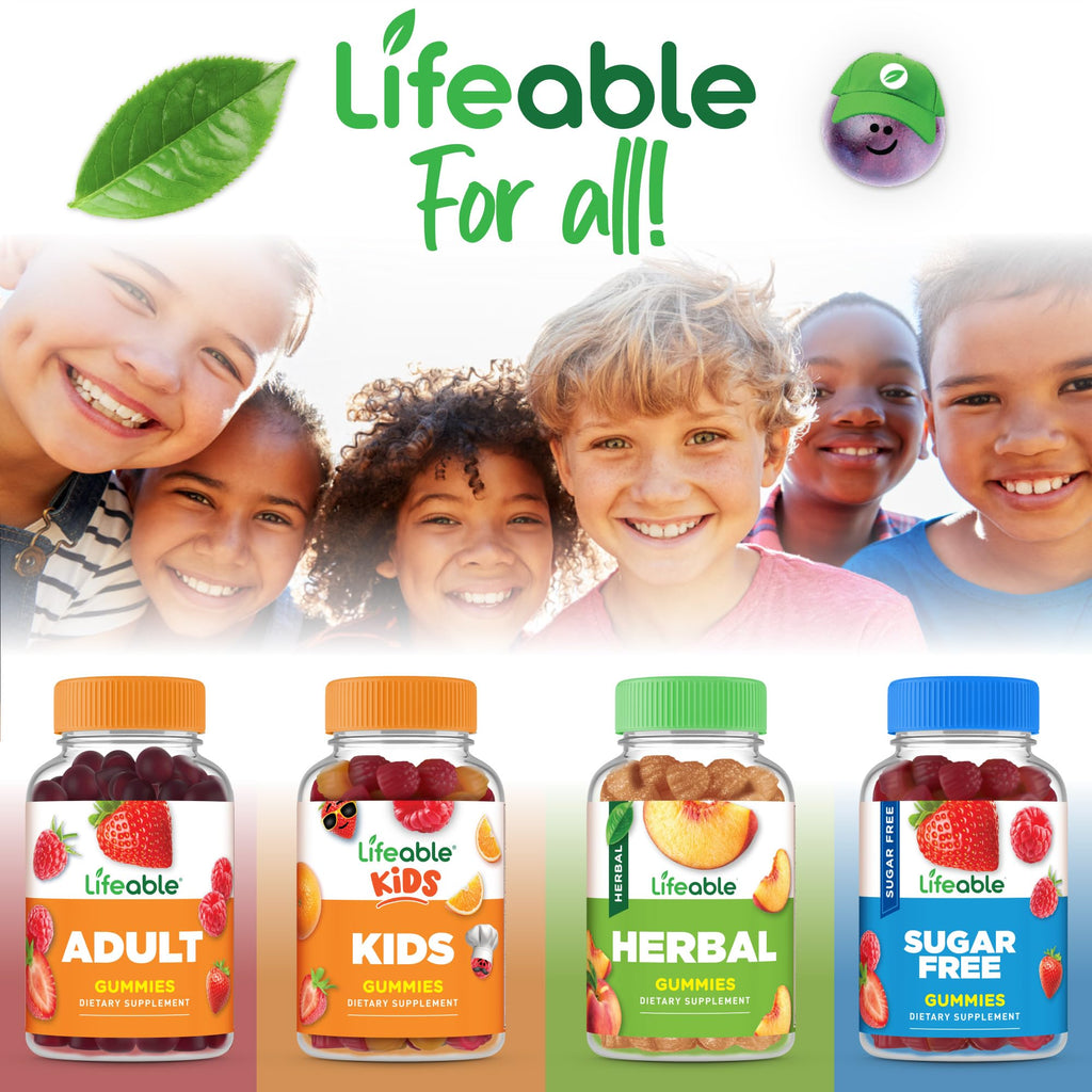 Iron Supplements for Kids | 10mg | with Vitamin C | Great Tasting Iron Gummies for Kids | Vegan Non GMO Kids Iron | for Immune Health and Iron Deficiency | 90 Gummies | Lifeable
