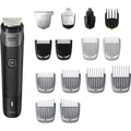 Buy now Philips Norelco Multigroom 5000 Series, All-in-One Trimmer and Hair Clipper, 18-Piece Men's Grooming Kit for Beard, Face, Hair, Body and Intimate Areas, No Blade Oil Needed, Model MG5910/49 Black MG5910 49 - 18 Pieces + No Blade Oil at indiglob india