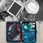 Buy now Foldable Clear Hanging Travel Toiletry Bag Cosmetic Organiser Storage at indiglob india