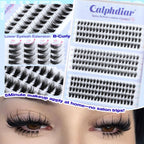 Calphdiar spiky bottom lash clusters for a dramatic fairy eye look. 100% genuine, easy 5-minute application at home.