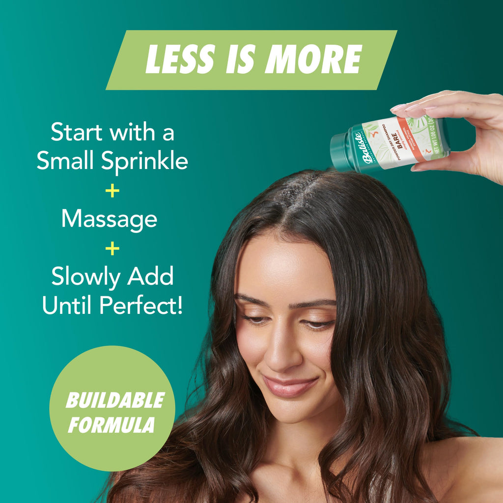 Batiste Powder Dry Shampoo, Simply Bare Scented Non-Aerosol, 1.06 Oz | Subtle Scent, TSA Compliant Travel Size, Oil-Absorbing, Blends Seamlessly, Instant Hair Refresh