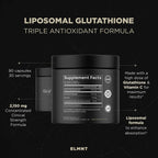 2150mg Super Liposomal Glutathione Supplement w. Vitamin C, Quercetin & Pure L Glutathione 2000mg Triple Action Formula Glutathione Liposomal Supplement w. Phospholipid Layer - 90 Pills, Non-GMO