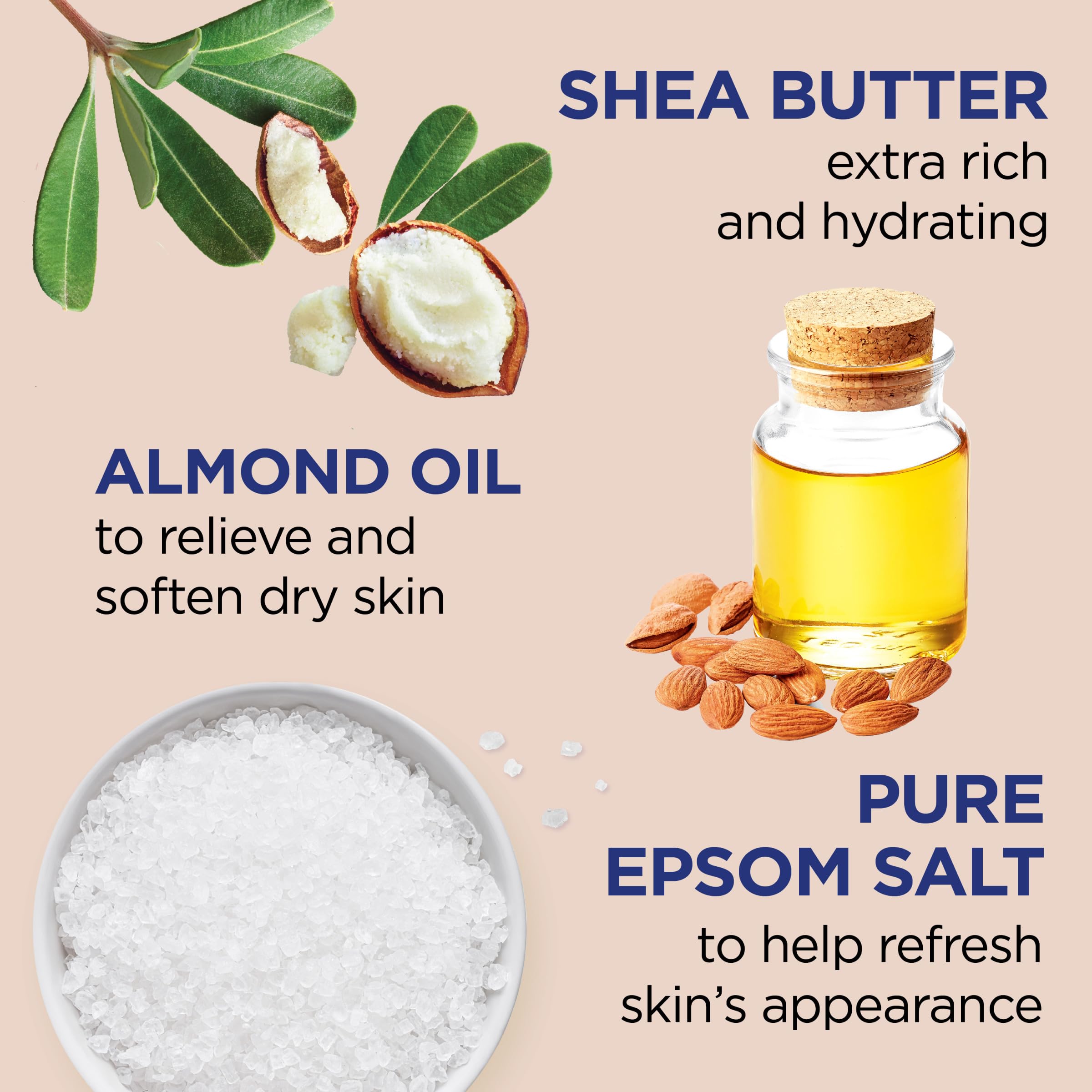 Dr Teal's Foaming Bath with Pure Epsom Salt, Shea Butter & Almond Oil, 62.5 fl oz