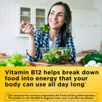 Nature Made Vitamin B12 1000 mcg Time Release Tablets, 160 Tablets | B12 Vitamins for Women and Men, Dietary Supplement for Energy Metabolism Support, Gluten Free, 160 Day Supply