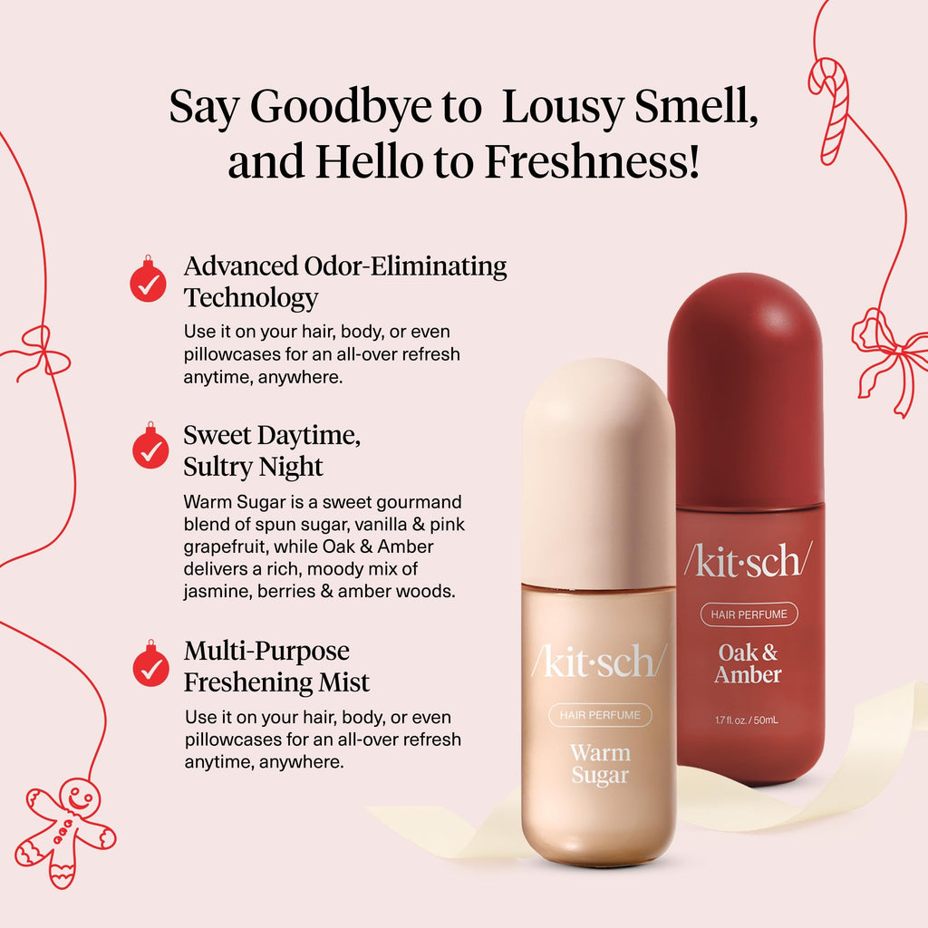 Buy now Kitsch Hair Perfume for Women - Pistachio Latte | Clean, Deodorizing & Patented Odor-Eliminating Technology Hair Spray & Body Mist - Freshen Hair, Body & Pillows - Coconut & Warm Coffee Scent - 50mL at indiglob india