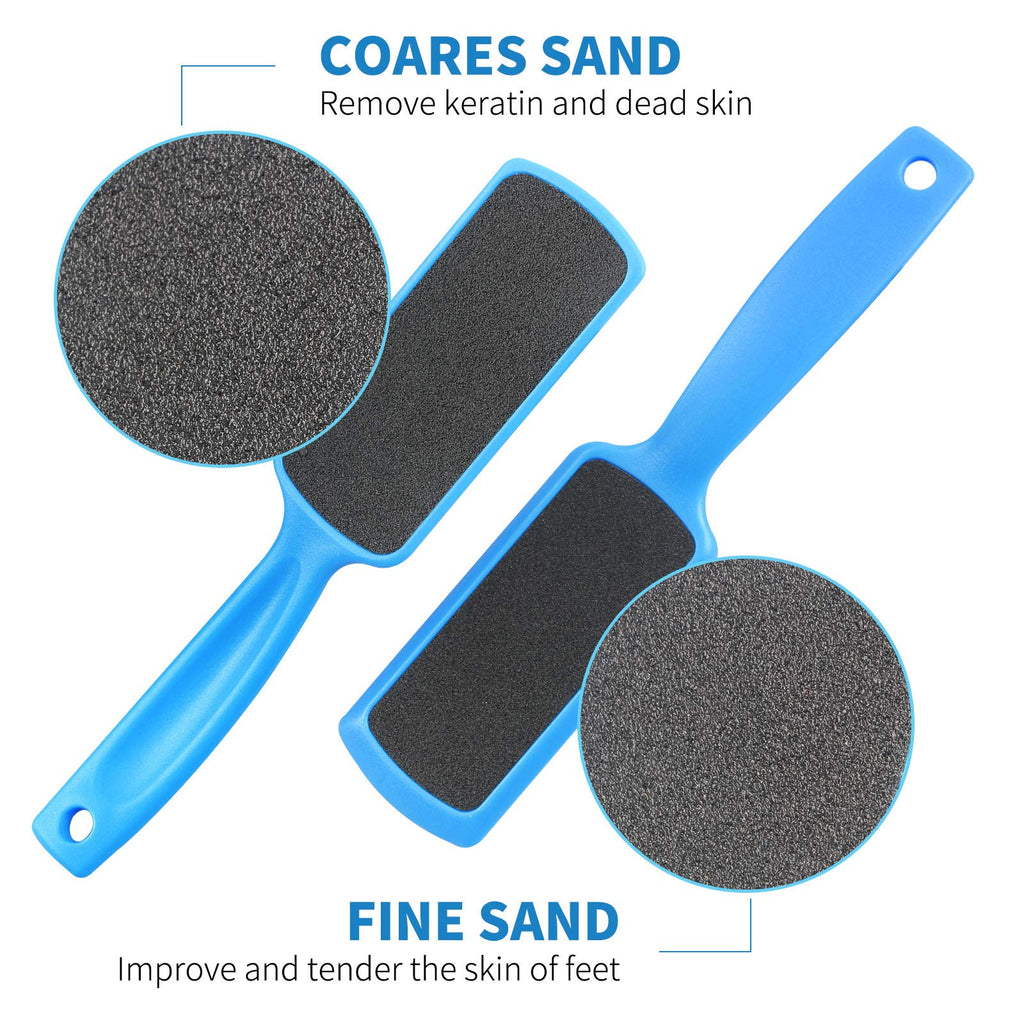 Pedicure Foot Files Callus Remover with Double Sided Feet Rasp | 3 Pack Foot File for Dead Skin Professional Scrubber for Feet