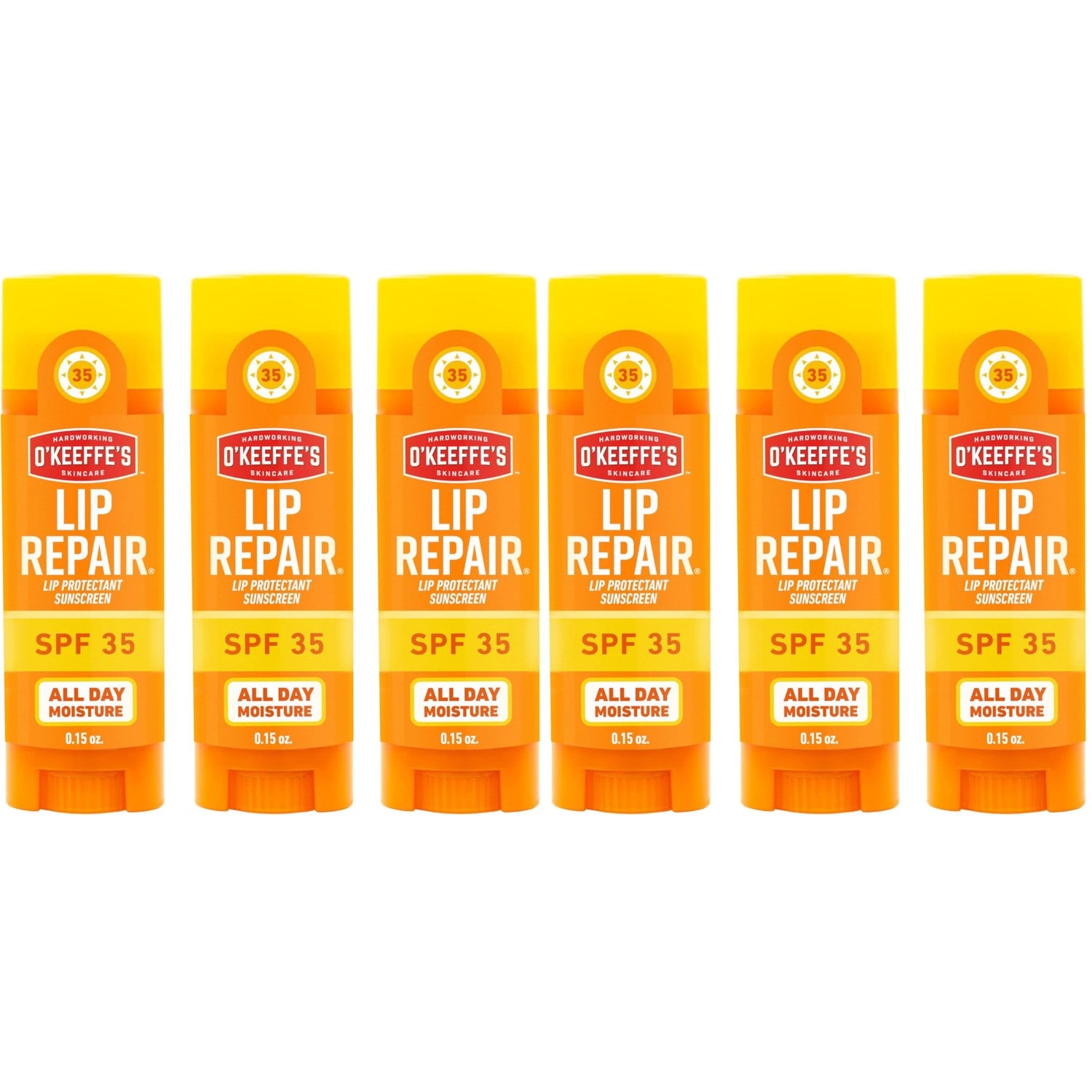 O'Keeffe's Lip Repair SPF 35 Balm, Moisturizer for Cracked, Dry Lips | Heals and Relieves, Long-Lasting Hydration, Contains Aloe, Hypoallergenic Formula
