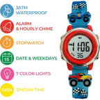 Buy now Preschool Collection Kids Digital Light Up Watch - Monster Trucks, Dinosaurs, Shark, Unicorn, Butterfly, Spider - Girls, Boys, Children, School at indiglob india