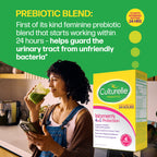 Culturelle Probiotics for Women with Prebiotics, 4-in-1 Benefits, 30 Count | 5 Strain Probiotic Blend, Vaginal, Urinary Tract, Digestive & Immune Plus Occasional Gas & Bloating Support*
