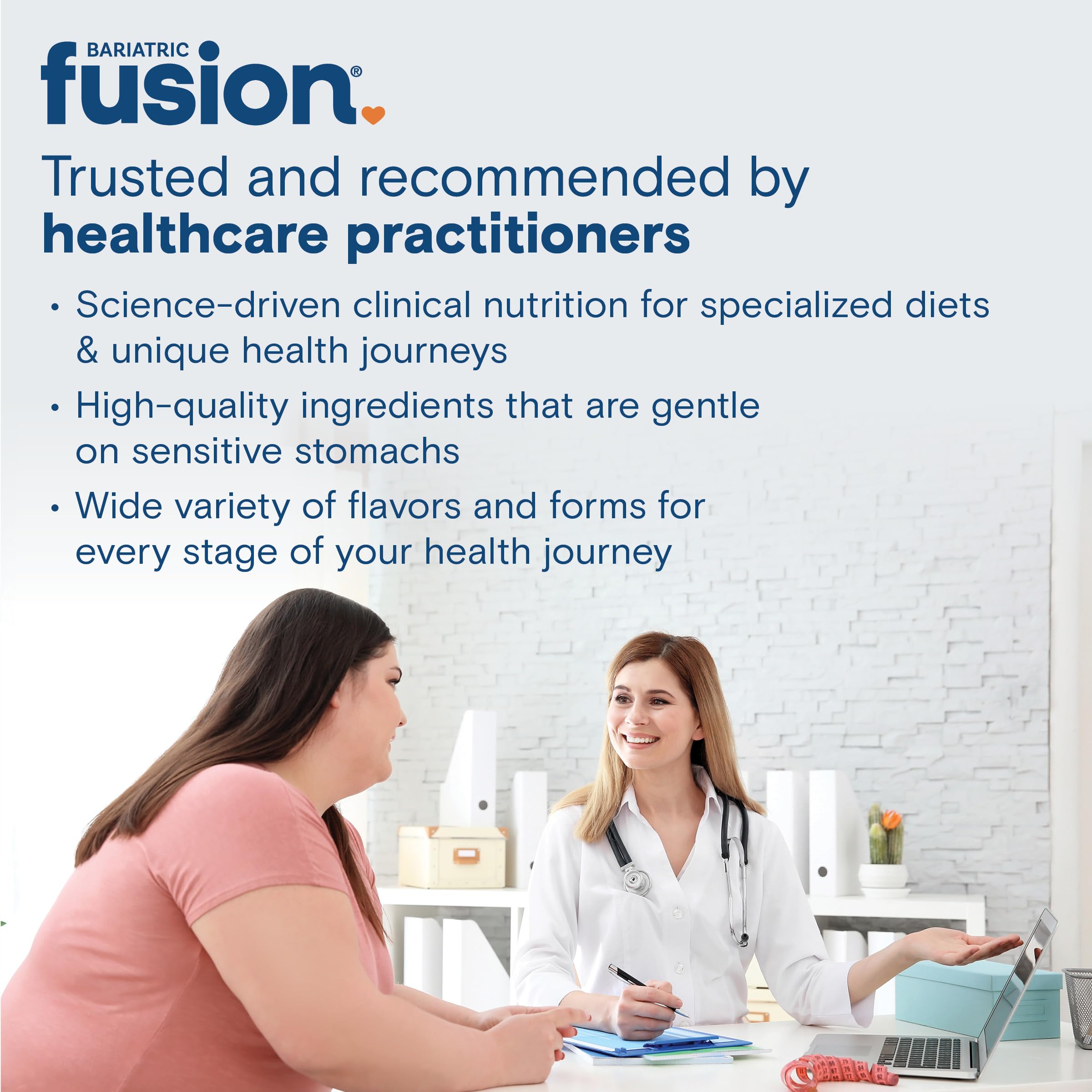 Bariatric Fusion One Per Day Bariatric Multivitamin with Iron for Women | with Hair and Nails Vitamin Blend | Gastric Bypass and Sleeve Gastrectomy | 90 Count | 3 Month Supply