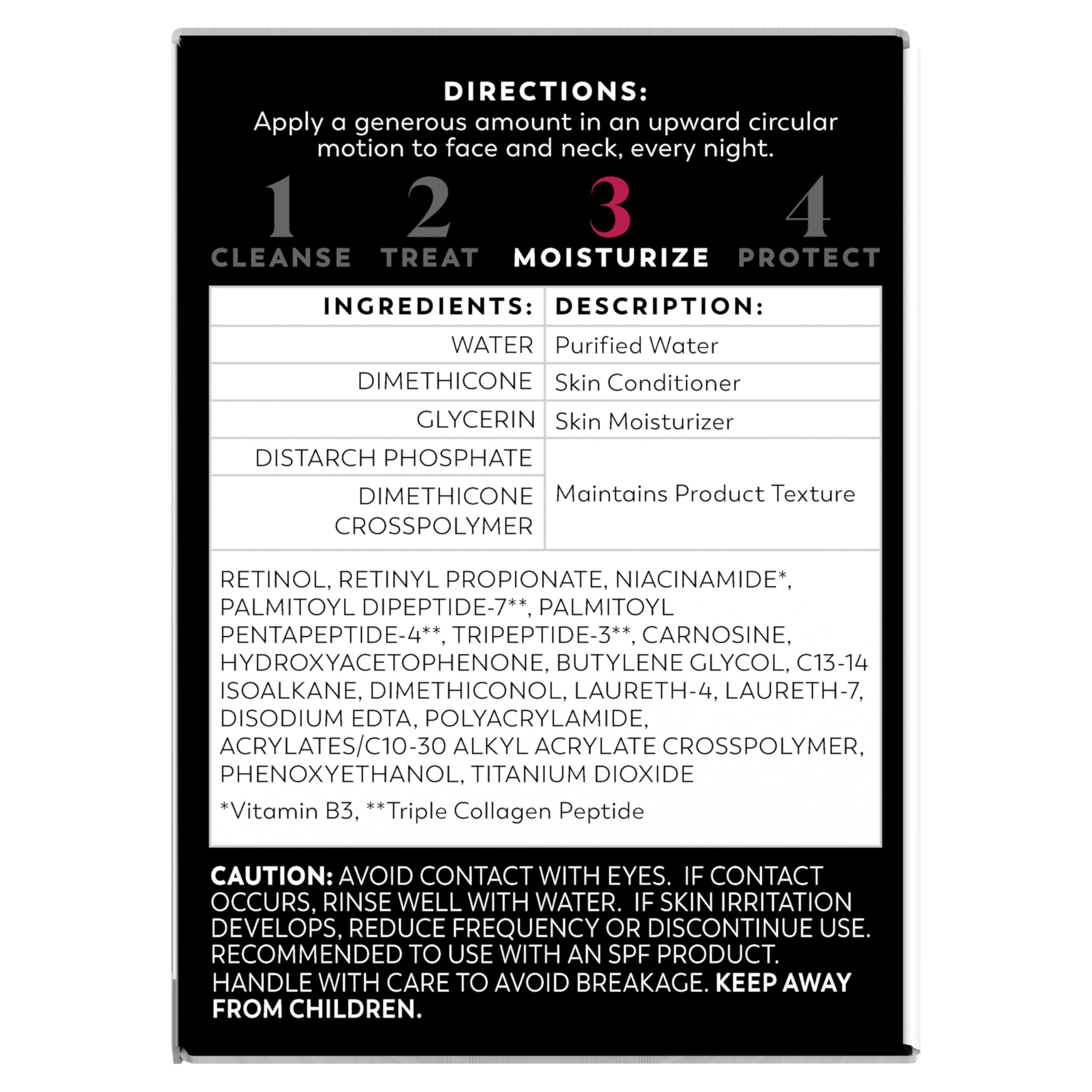 Buy now Olay Retinol Night Cream for Women, MAX, Anti-Aging Face Mousturizer, Fragrance-Free, Non Greasy - Anti-Wrinkle, Smooth Fine Lines, Hydrating Skin Care - Triple Collagen Cream, Niacinamide, 1.7oz at indiglob india