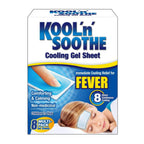 Buy now KOOL 'N' SOOTHE Fever Cooling Gel Sheets/ 4 Pack/Children 1+ Year/Immediate Cooling Relief for Fever at indiglob india