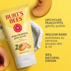 Buy now Burt's Bees Deep Cleansing Pore Scrub with Peach and Willow Bark, 4 Ounces, Pack of 3 at indiglob india