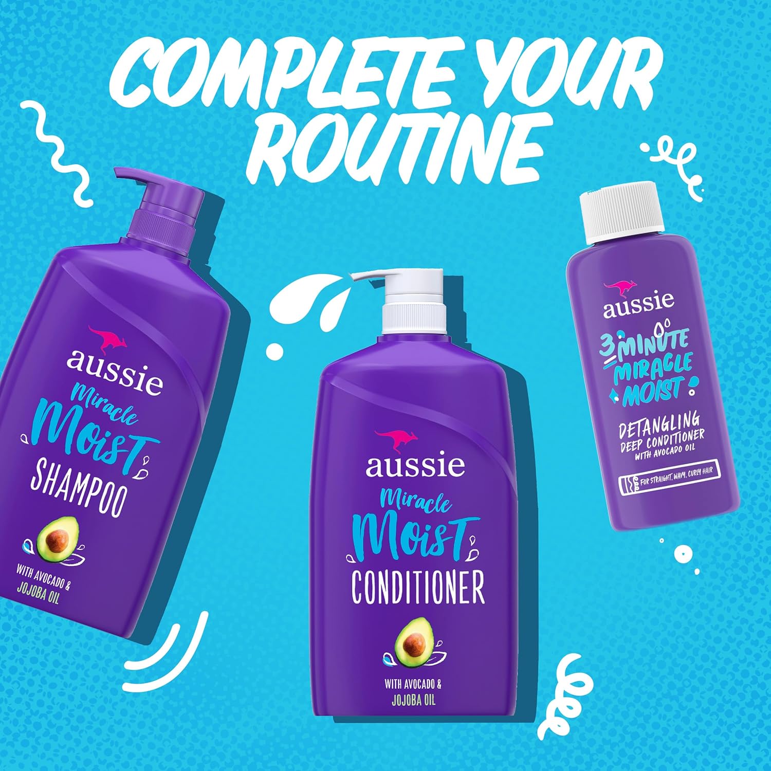 Buy now Aussie 3 Minute Miracle Moist Deep Conditioning Treatment, Travel Size 1.7 fl oz at indiglob india