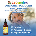 MaryRuth's Cocomelon Toddler Liquid Zinc, Sugar Free, Vegan, 1 Fl Oz