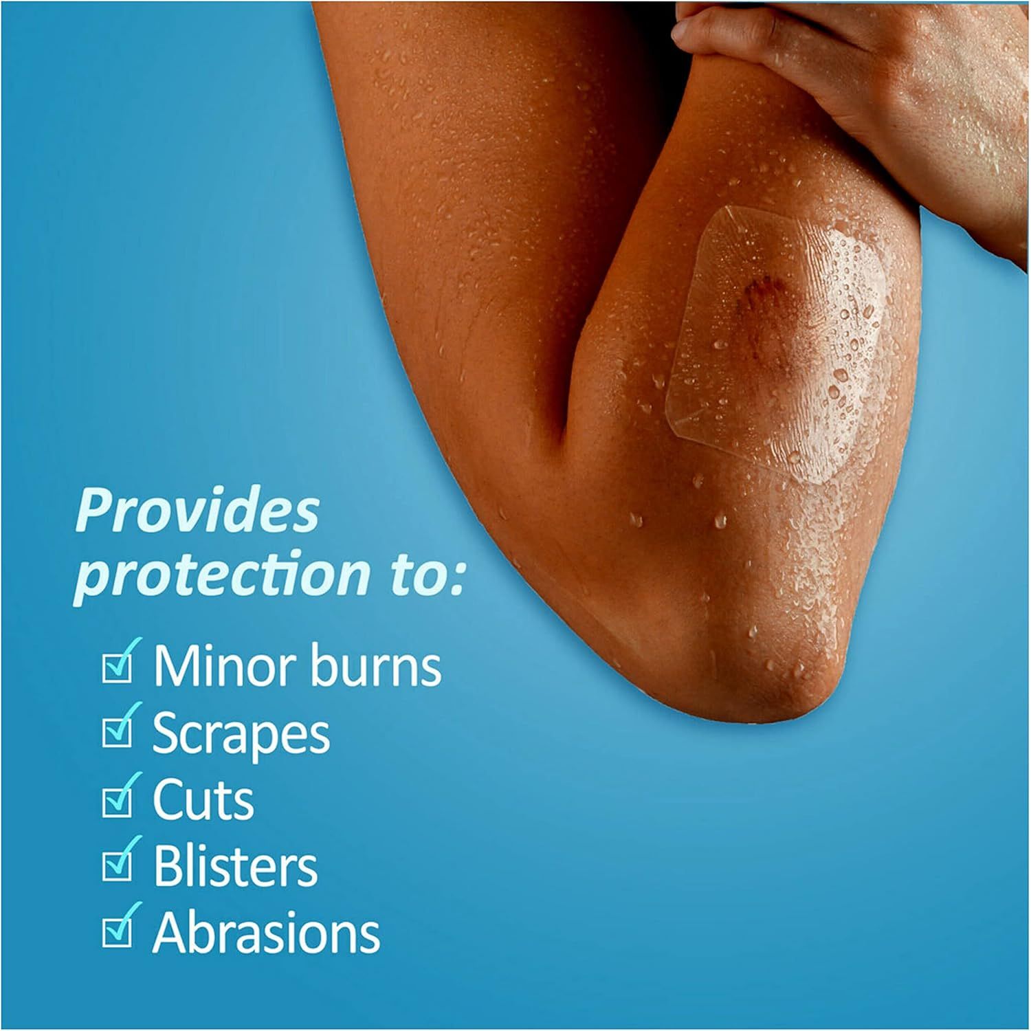 Buy now Nexcare Tegaderm Waterproof Transparent Dressing, Dirtproof, Germproof, Provides Protection To Minor Burns, Scrapes, Cuts, Blisters And Abrasions, 4 x 4.75 in, 4 Count at indiglob india