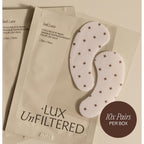 + Lux Unfiltered - Iced Latte Cooling Under Eye Patches - Eye Masks | Caffeine, Niacinamide & Hyaluronic Acid Eye Mask (10 Pairs) - Depuffs, Brightens Dark Circles, Hydrates - Vegan, Cruelty-Free