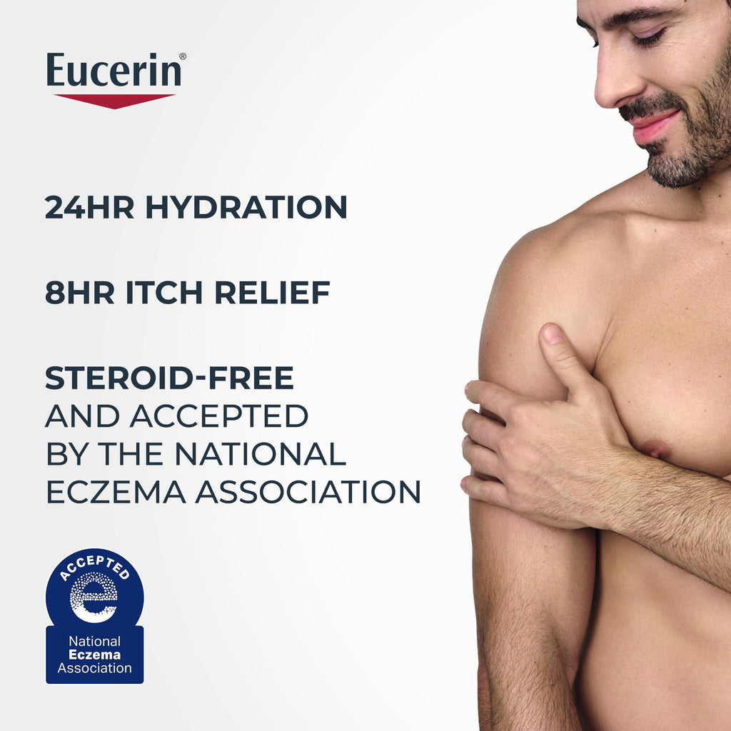 Eucerin Eczema Relief Cream and Body Wash, 13.5 FL OZ | Eczema Relief Body Wash with Colloidal Oatmeal, Calms Dry, Itchy, Eczema-Prone Skin, Soap, Fragrance and Steroid Free