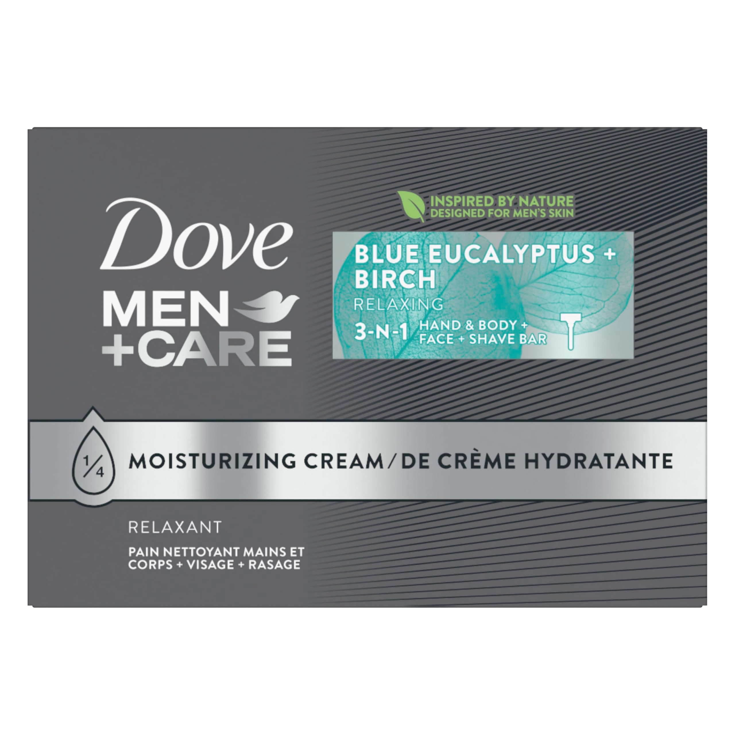 Dove Men Body and Face Bar To Clean and Hydrate Skin 8 Bars 3.75 oz | To Clean and Hydrate Skin Clean Comfort Body and Facial Cleanser More Moisturizing Than Bar Soap