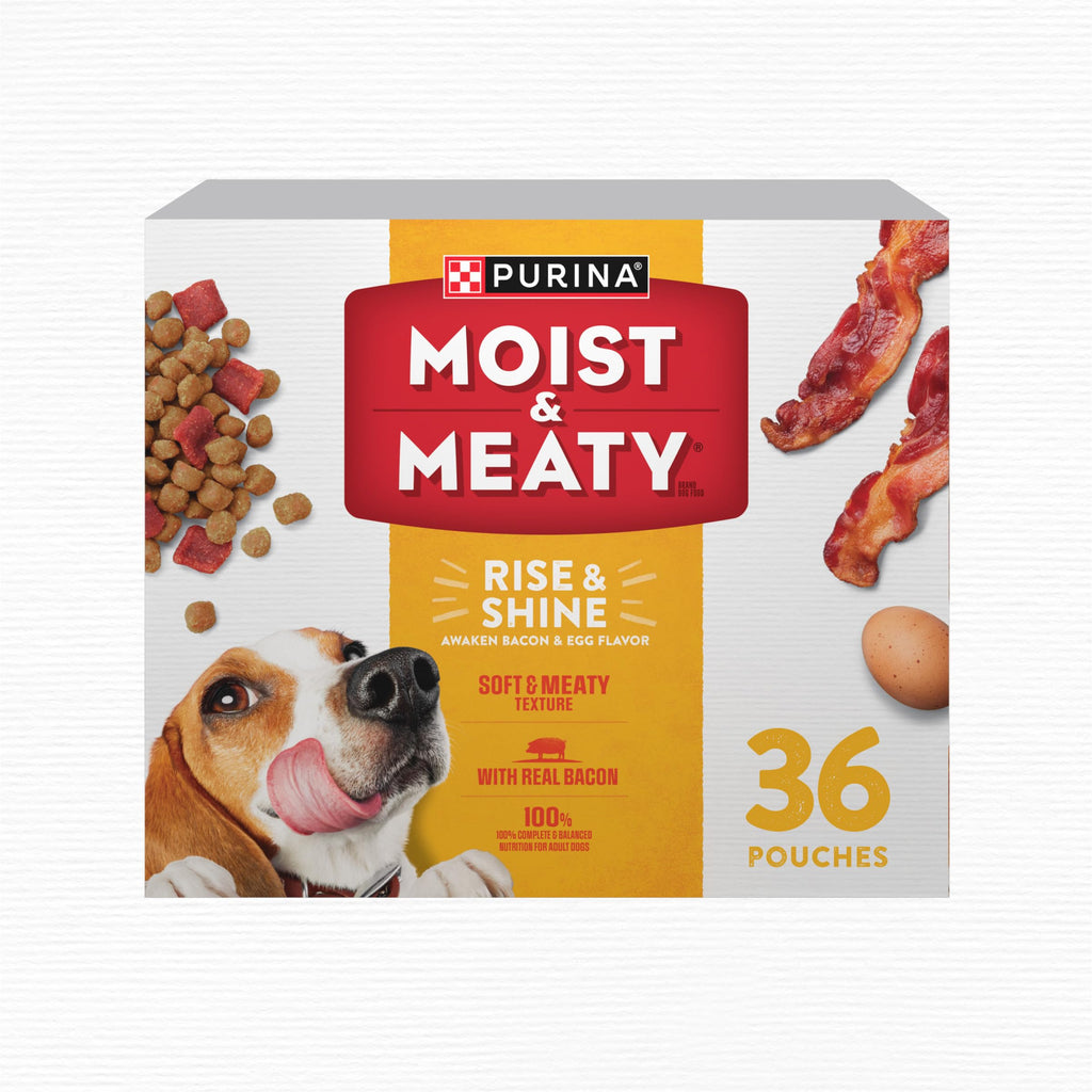 Purina Moist & Meaty Rise and Shine Soft Dog Food, 36 ct. Box