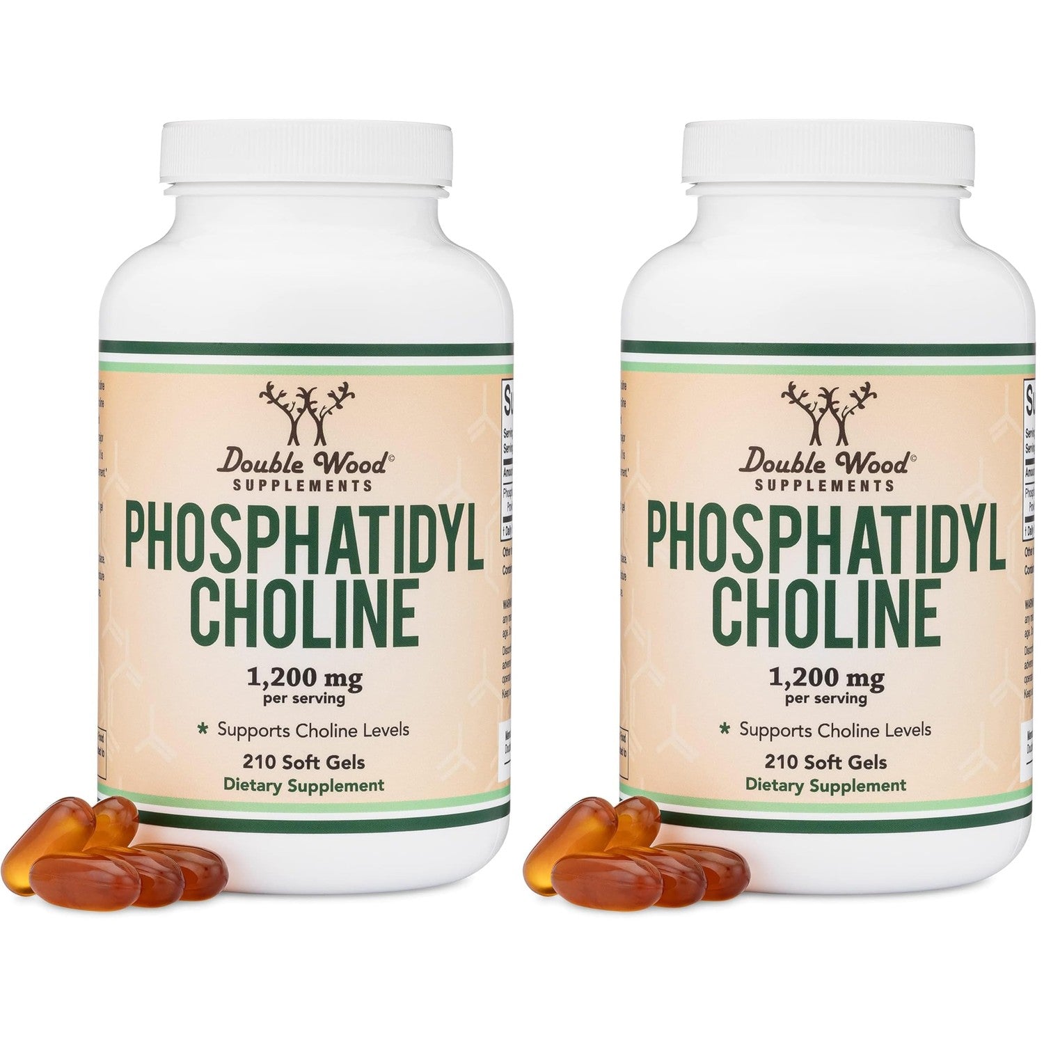 Phosphatidylcholine 1,200mg (420mg PC), Memory & Liver, 210 Softgels | Supports Memory & Cognition, Healthy Liver Support, Focus & Clarity, ~420mg per Softgel, Third-Party Tested