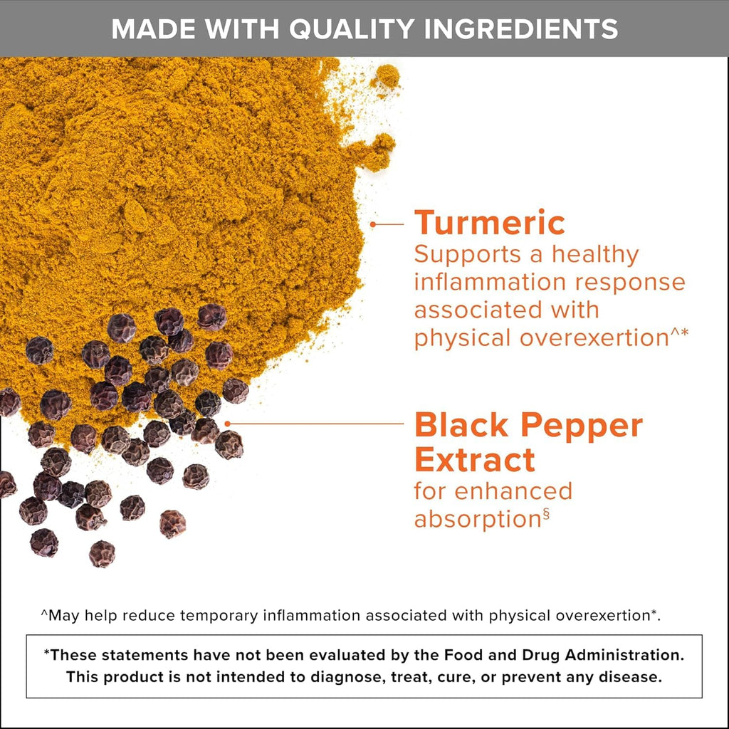 Qunol Turmeric 2250mg + Black Pepper for Enhanced Absorption, 90 Capsules | Extra Strength Curcumin Supplement with 95% Curcuminoids, Supports Joint Health and a Healthy Inflammation Response