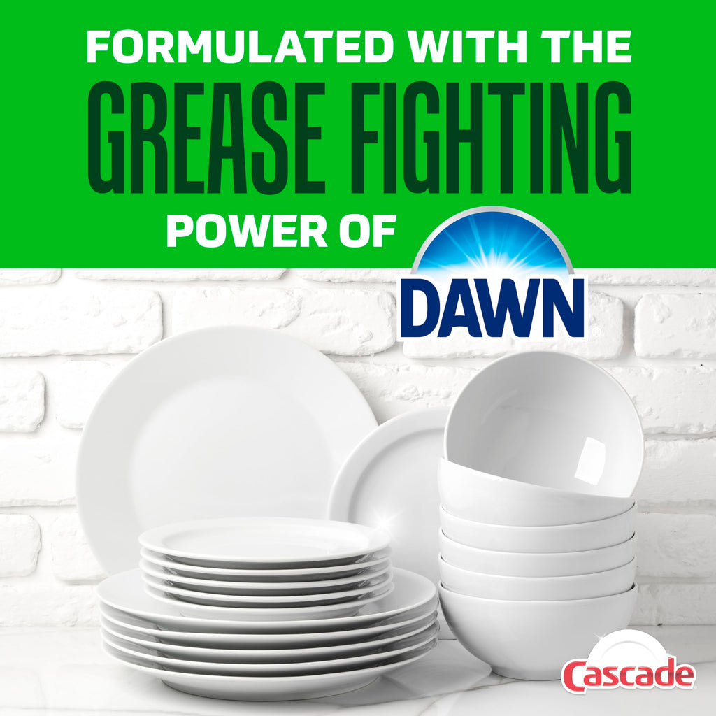 Cascade Platinum Dishwasher Liquid Gel, Dish Soap for Dishwasher With the Grease Fighting Power of Dawn, Fresh Scent, 75oz (Pack of 1)