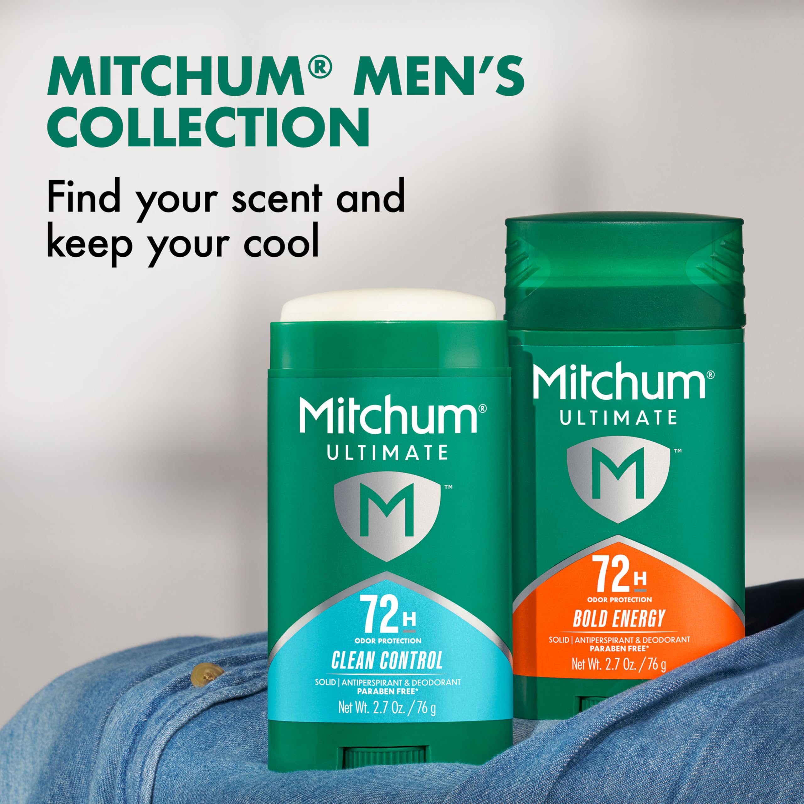 Mitchum 72H Odor Protection Antiperspirant Deodorant, Bold Energy, 2 pack | Antiperspirant deodorant for men with up to 72hr odor protection. Invisible solid. Bold Energy scent.
