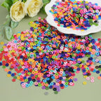 28 Colors 3500 Pcs Clay Beads Kit for Bracelets Making, Flat Round Polymer Spacer heishi Clay Beads for Craft and Jewelry Making