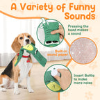 2-Pack Aggressive Chewer Toy, Squeaker & Puzzle, No Stuffing
