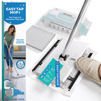 EASY TAP MOP Hands-Free Flat Floor Sweeper Mop - Compatible with Most Pads
