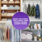 Arm & Hammer OdorBusterz ClosetMATE™, Lavender, 4 Count – Hanging Odor Absorber with Baking Soda, 360° Rotating Hook for Closets, Lockers & Storage Areas