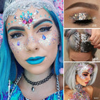 Buy now MEICOLY Pink and Clear White Face Body Glitter Set,Pink Face Glitter Gel,Singer Concerts Festival Rave Accessories,Glitter Face Paint for Women Kids,Mermaid Glitter Makeup,Body Glitter for Women at indiglob india