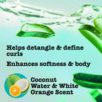 Maui Moisture Curl Quench + Coconut Oil Curl Smoothie, 12 oz | Curly Hair Styling Cream, with Coconut Oil & Papaya Butter, Helps Tame Frizz & Enhance Softness, Silicone Free