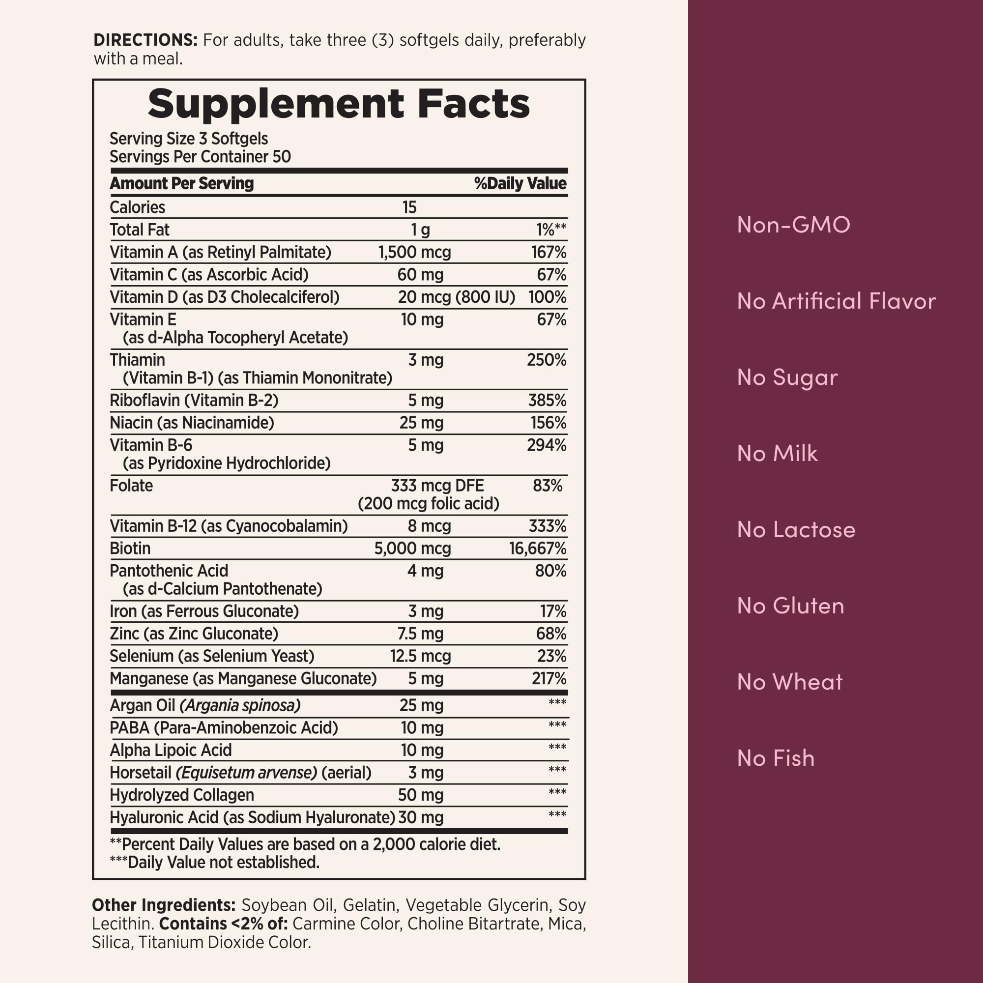 Nature's Bounty Advanced Hair, Skin & Nails, 150 Rapid Release Softgels