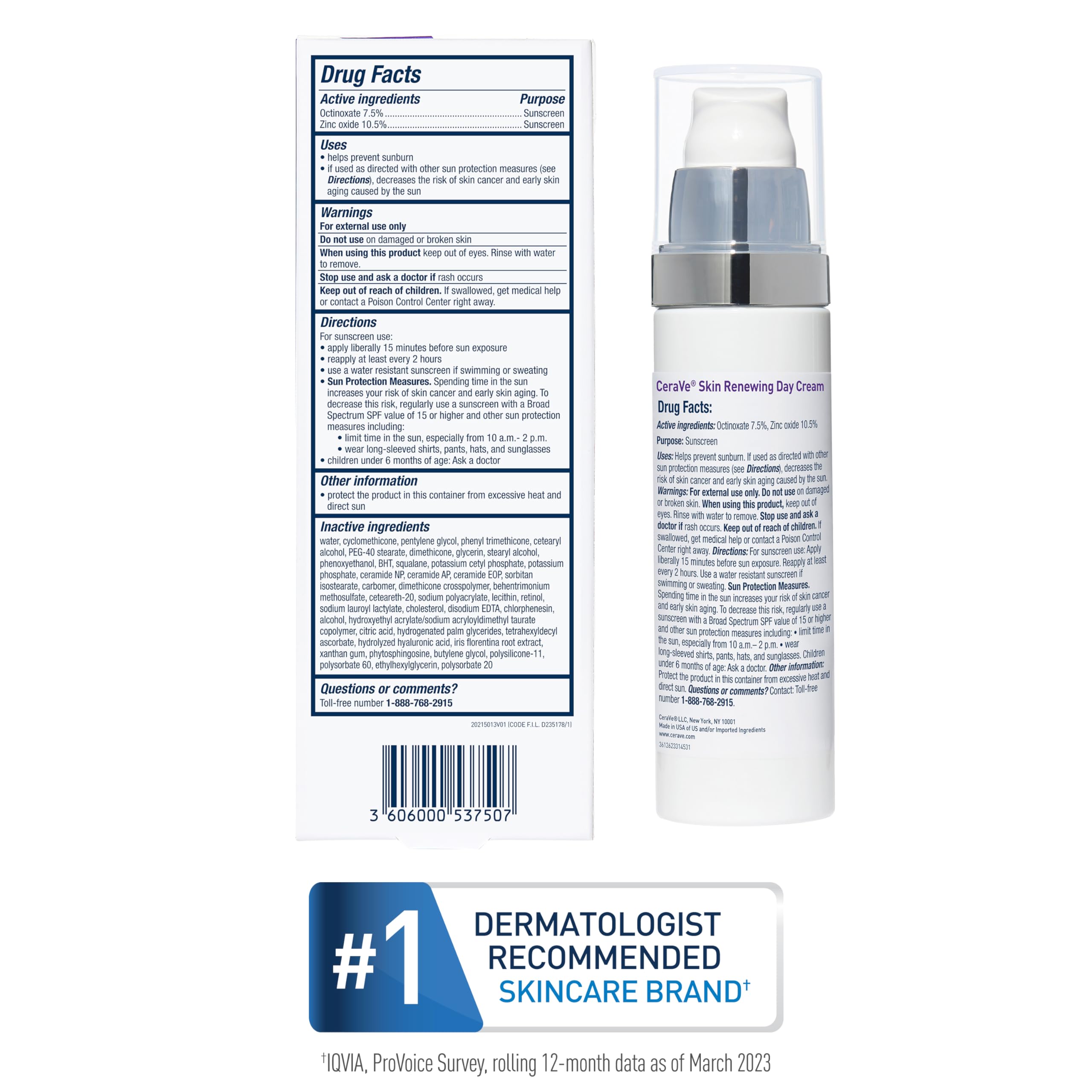 CeraVe Day Cream, Anti-Aging Retinol Face Moisturizer with SPF 30, 1.76oz | Skin Care, Anti Aging Face Cream with SPF 30 and Hyaluronic Acid Hydrates & Uses Encapsulated Retinol To Smooth Skin Texture