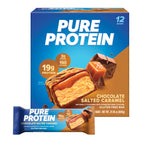 Buy now Pure Protein Chocolate Peanut Caramel Protein Bars â€“ 20g Protein, 3g Sugar, 190 Calories (12 count) Low Sugar* High Protein Snack - Gluten Free - Perfect for a Healthy Snack at indiglob india