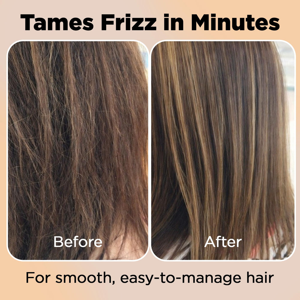 HerStyler Argan Oil Hair Serum - for Frizz, Straightening, Styling & Shine | Hair Repair Serum for Frizzy & Damaged Hair - Lightweight - Hydrating - Fast Absorbing - For Thicker, Fuller Hair - 1 Pack