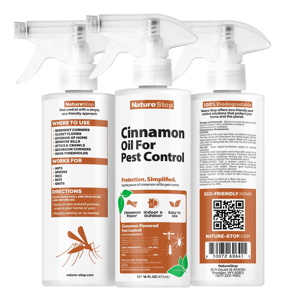 NatureStop Cinnamon Oil for Pest Control (16 oz)
