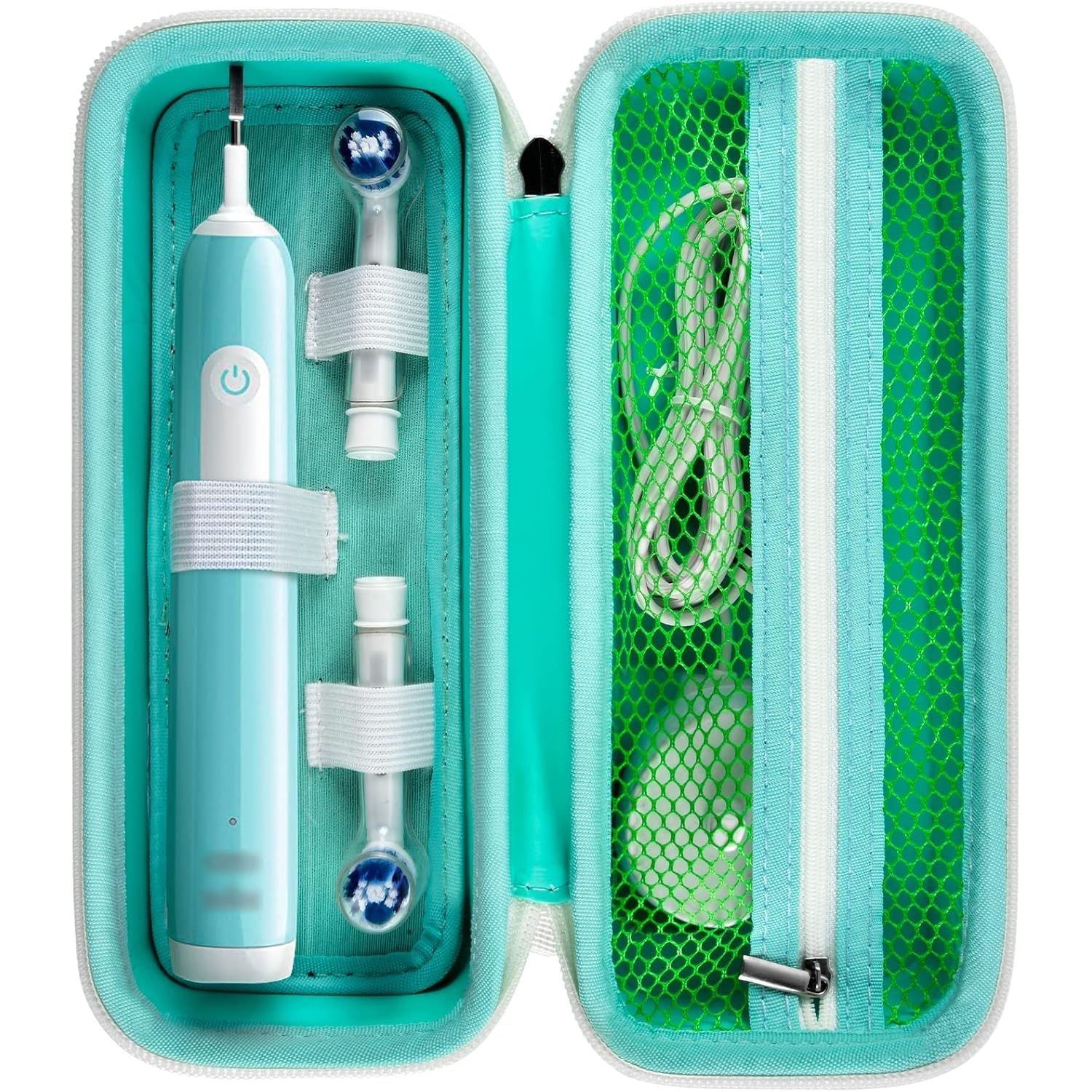Buy now Toothbrush Travel Case Compatible with Oral-B Pro 1000, 2000, 3000, 3500, 1500/ for Philips Sonicare ProtectiveClean 4100 5100 Electric Toothbrush with Mesh Pocket for Accessories - Black (Bag Only) 1 Count (Pack of 1) Green at indiglob india