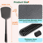 Fly Swatter, Indoor & Outdoor, Flexible Thick Handle, Large Durable Swat Head – Pack of 4