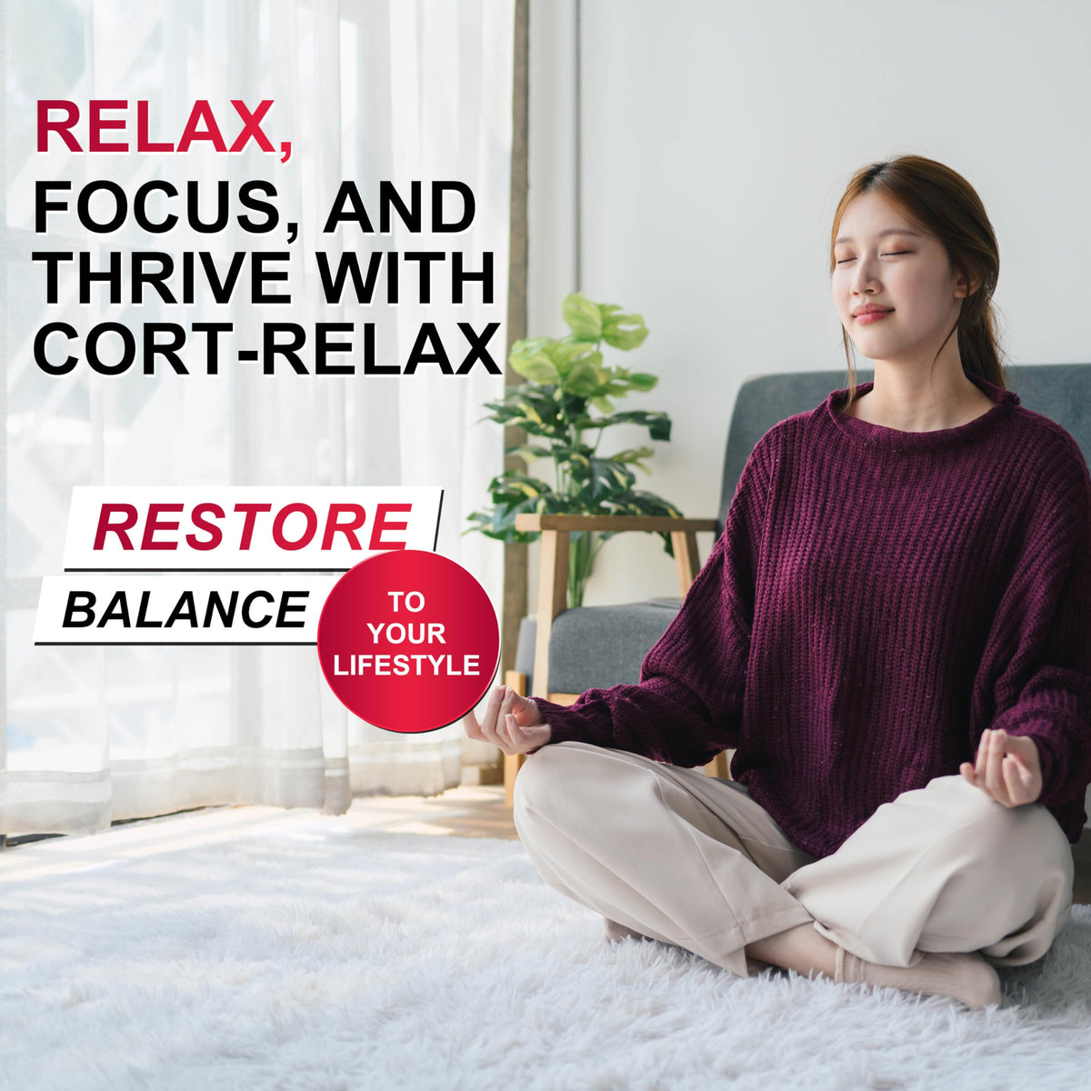 DLNIA Super Calm Cortisol Supplement with Magnesium Glycinate, Ashwagandha KSM-66, L-Theanine, Phosphatidylserine, Ginkgo Biloba & Lions Mane for Calm, Focus, Mental Clarity, Relaxation, Sleep, Energy