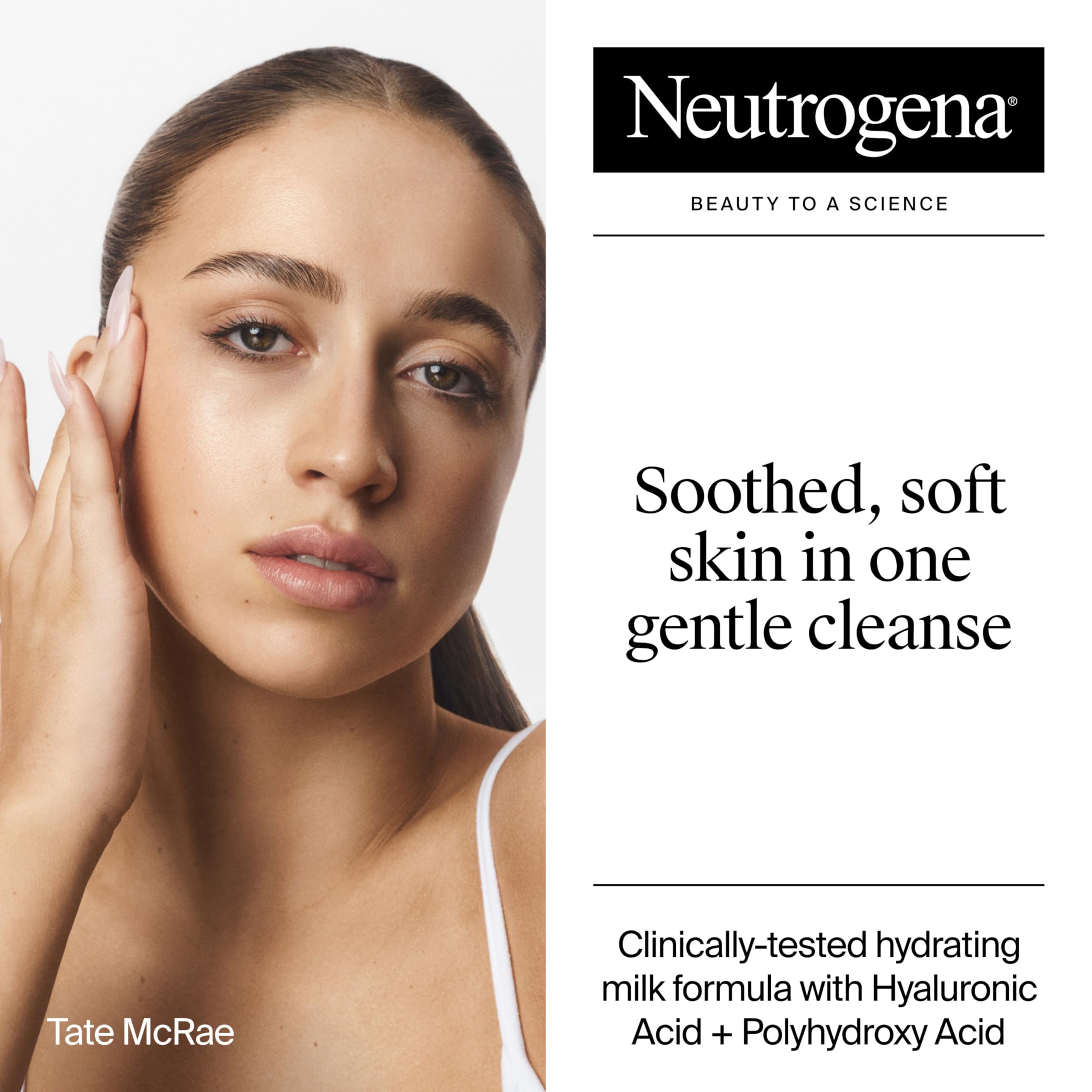 Buy now Neutrogena Hydro Boost Face Wash Soothing Milk Cleanser, Fragrance Free Hydrating Facial Cleanser With Hyaluronic Acid, Sensitive Skin Face Wash & Makeup Remover, 7.8 Fl Oz at indiglob india