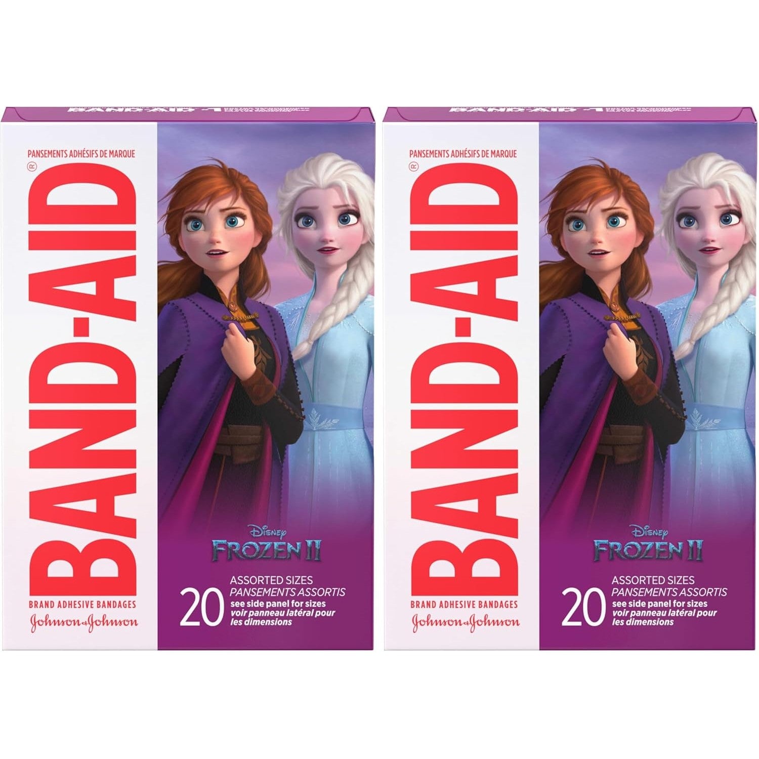 Buy now Band-Aid Brand Adhesive Bandages for Minor Cuts & Scrapes, Wound Care Bandages Featuring Marvel Avengers Characters, Fun Decorative Bandages for Kids & Toddlers, Assorted Sizes, 20 ct 20 Piece Assortment (Pack of 2) Frozen at indiglob india